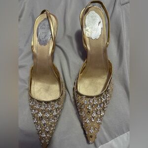 Rene Caovilla Cinderella slingback heels